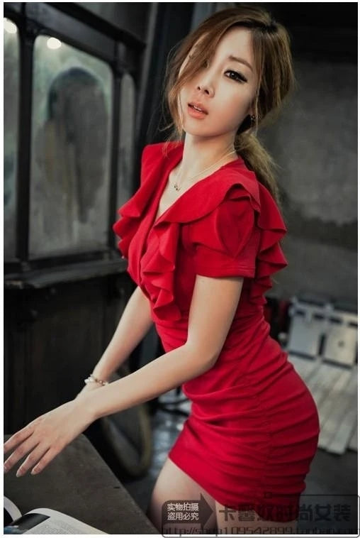 Women's Dress Prom Short Evening Female Dresses 2024 Party Clothing Mini Ruffle Korean Style Summer Harajuku Cotton Fashion Xxl - Seprincess