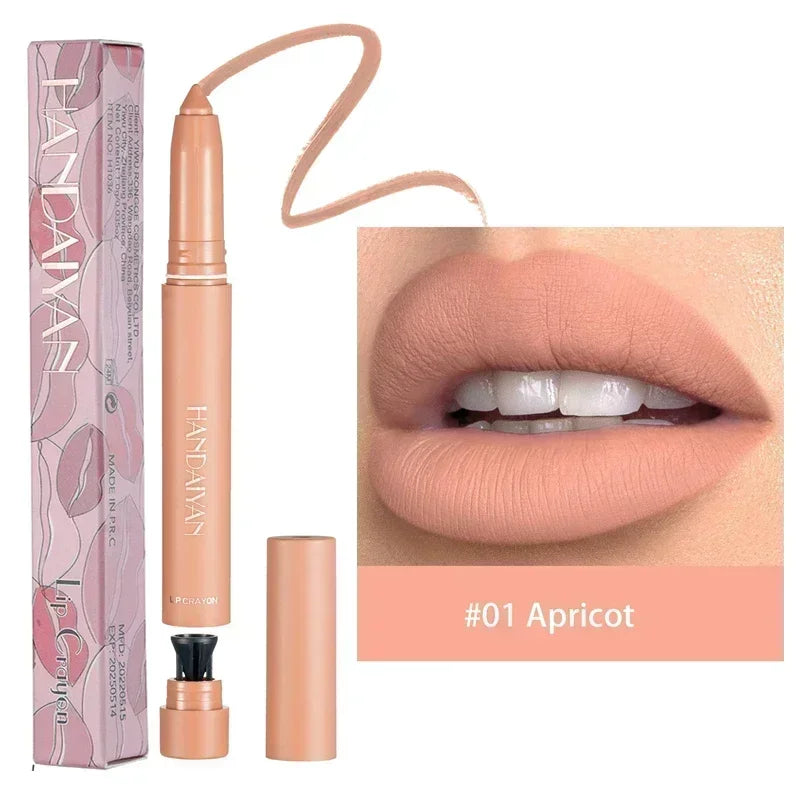 Nude Brown Lipliner Pen Waterproof Sexy Red Matte Contour Tint Lipstick Lasting Non-stick Cup Lipliner Pen Lips Makeup Cosmetic - Seprincess