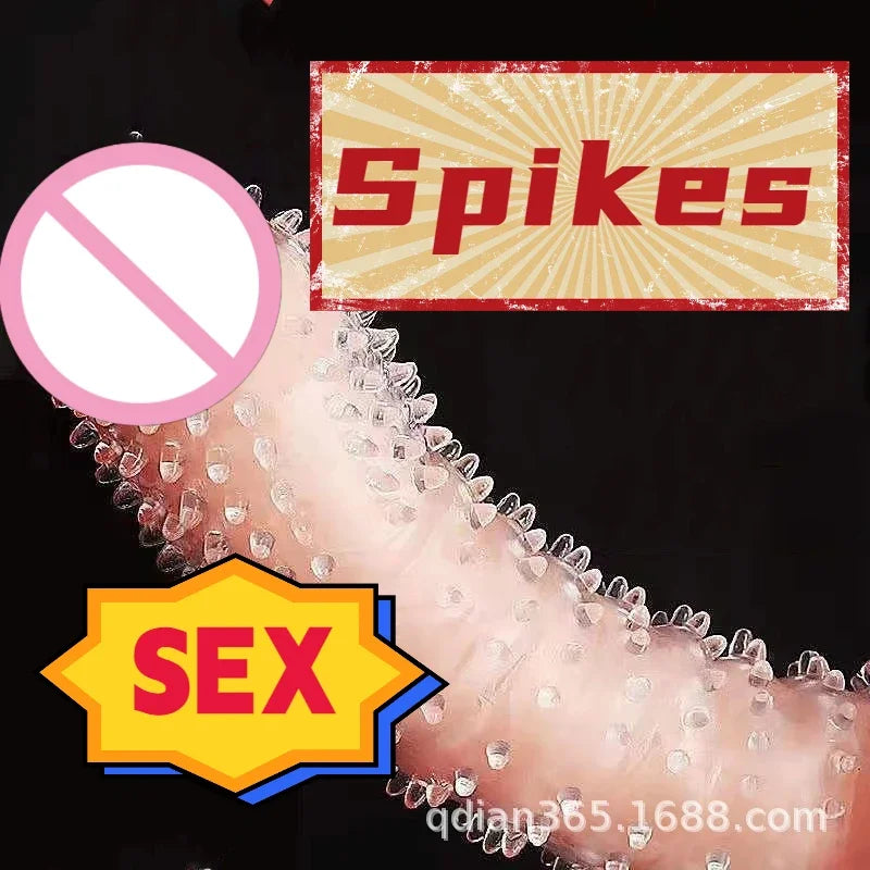 Time Prolong Condoms Granular Sex Toys Erotic for Men Delay Ejaculation Large Spikes Sex Products High Sensitive Sexshop 성인용품 - Seprincess