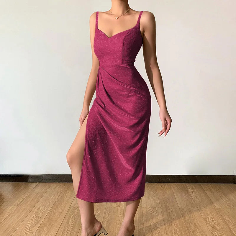 Long Elegant Evening Party Wear Dresses Luxury Wedding Sequins Prom Gown Slit Gala Dress For Women Sexy Cocktail Dress Clothes