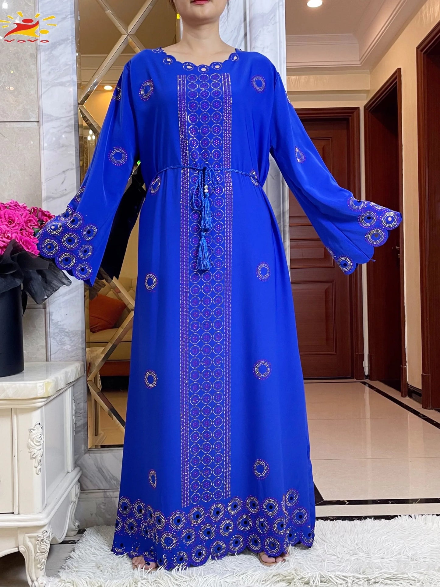 2024 Autumn Women Elegant Dresses Dubai Party Outfits Long Sleeve  Dashiki Muslim Women High-grade Comfort Fabric African Abaya - Seprincess