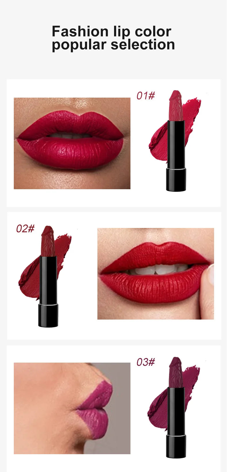 Mushroom mouth red matte fog easy to color waterproof not easy to decolour moisturizing lipstick Makeup - Seprincess