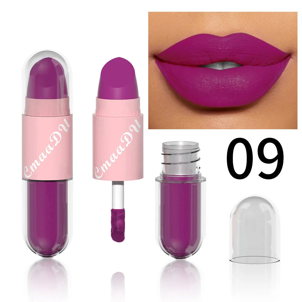 Halloween Lip Gloss Set, 3-Piece Non-Stick Shiny Lipstick, Glittery Purple and Black Lip Colors, Long-Lasting, Non-Transfer - Seprincess