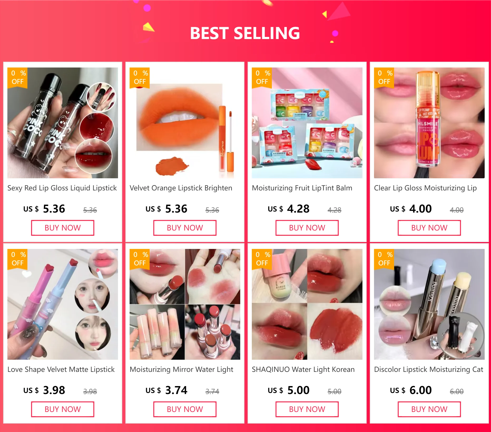 New Jelly Mirror Black Tube Lipstick Long Lasting Non-stick Cup Moisturize Water Light Lip Gloss Korean Lips Makeup Cosmetic 1pc - Seprincess