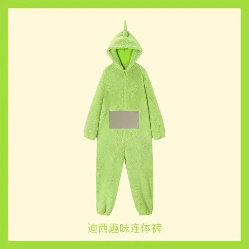 Teletubbies Anime Plush Pajamas Tinky Winky Dipsy Laa-Laa Po Cartoon Pajamas Cosplay Teletubbies Pajama Party For Friend Gifts - Seprincess