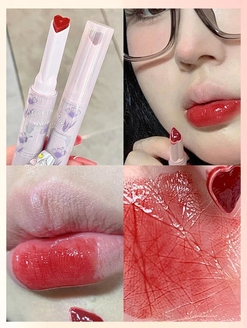 Gege bear flower words honey lipstick moisturizing mirror gloss jelly love lipstick lipstick pen - Seprincess