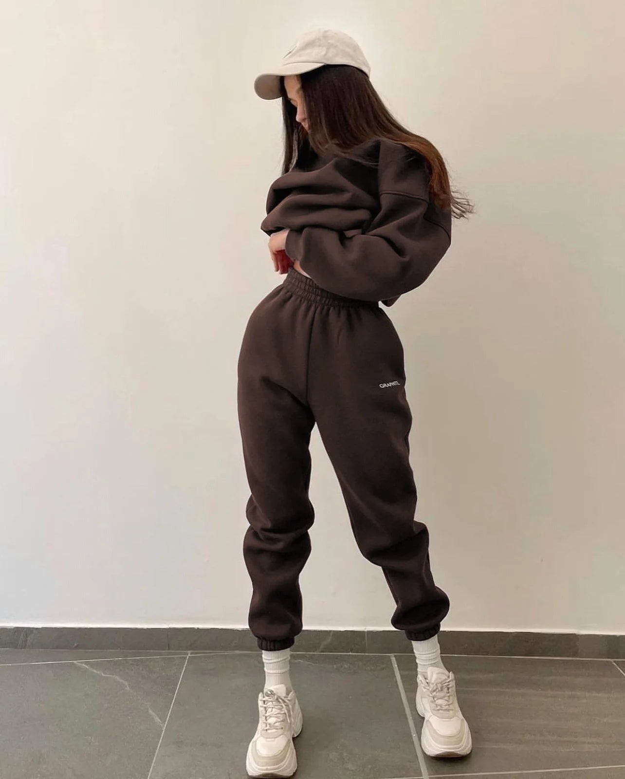 Autumn And Winter New Casual Sports Women's Suit Fashion Solid Color Simple Warm Pants Hoodie Female 2 Piece Set 2024