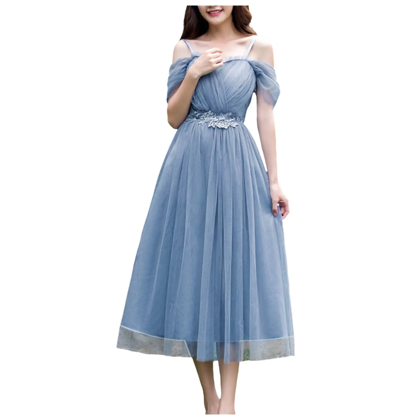 Women Pink Champagne Grey Blue Long Bridesmaid Dresses Sweet Memory Bride Guest Prom Graduation Vestidos Wedding Party Robe - Seprincess