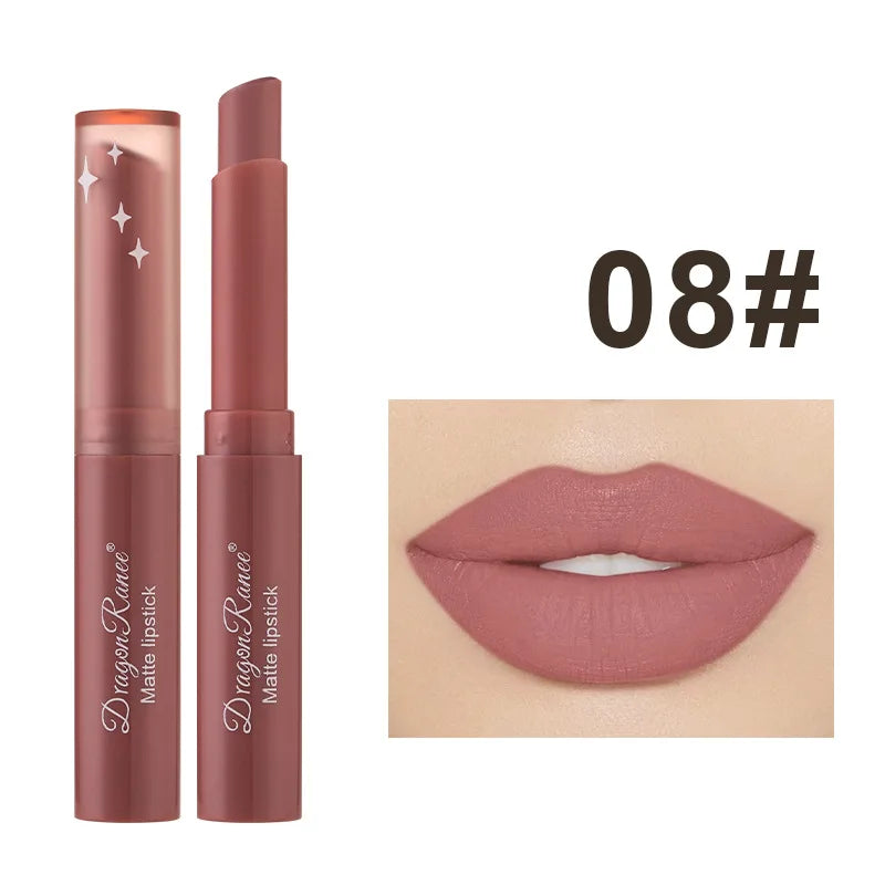 12 Color Matte Lipstick Nude Pink Matte Solid Lip Gloss Long Lasting Velve Red Tinted Balm 24 Hours Waterproof Makeup LipSticks - Seprincess