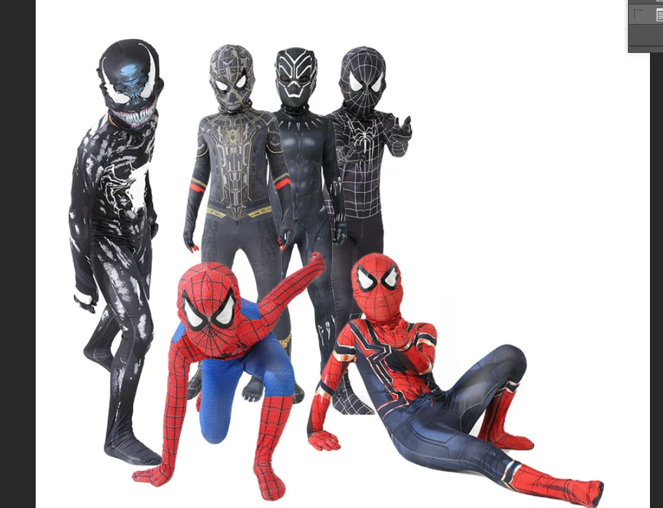 New Miles Morales Far From Home Cosplay Costume Zentai Spiderman Costume Superhero Bodysuit Spandex Suit for Kids Custom Made - Seprincess