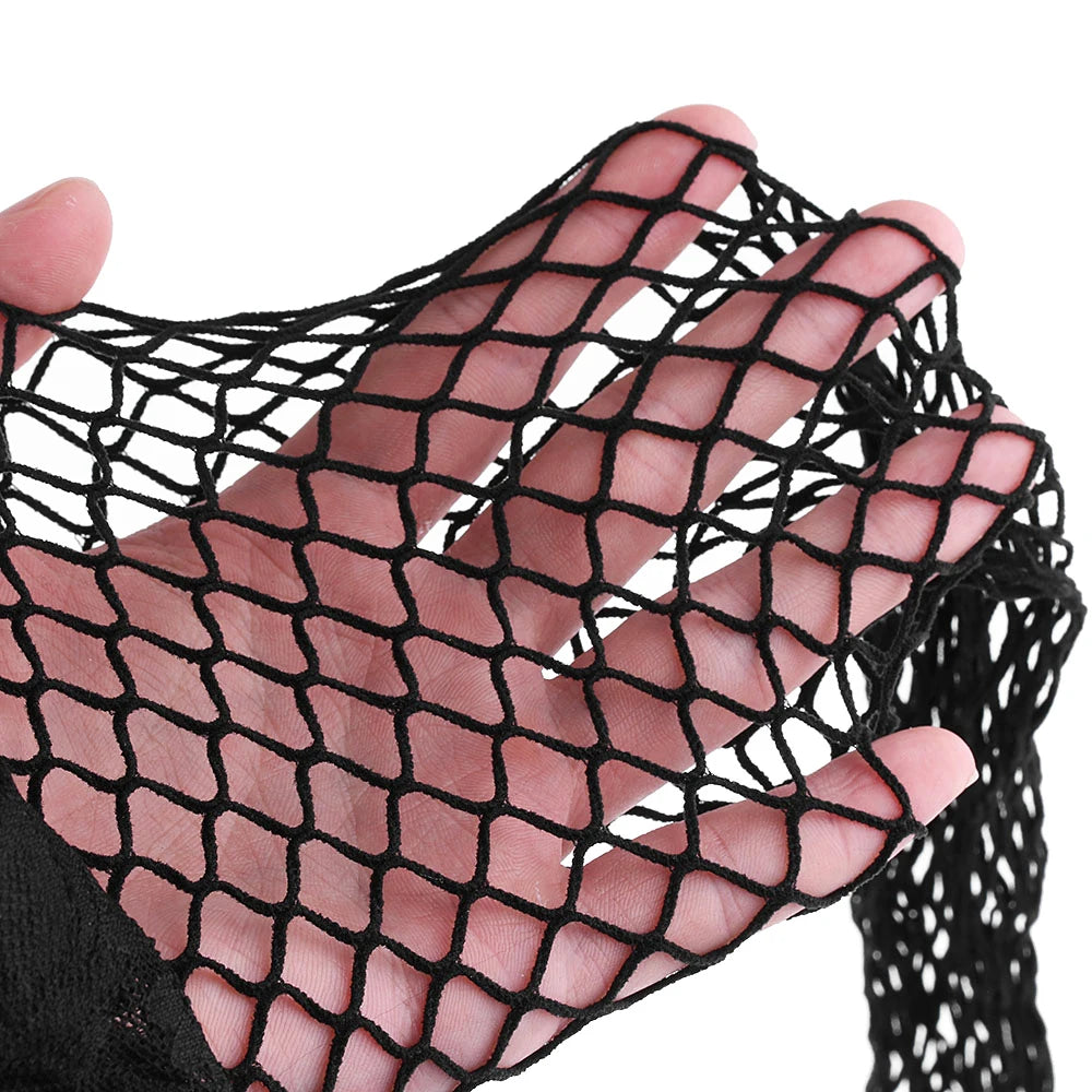 Sexy Black Thigh High Fishnet Stockings With 5 color black white pink red purple Ladies Fancy stockings S02