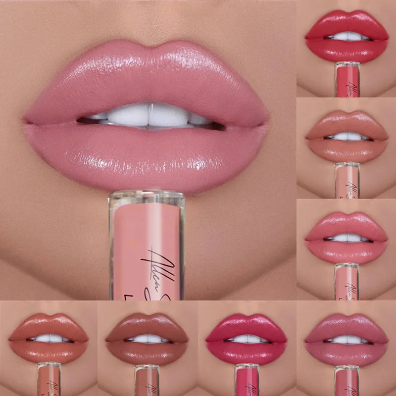 12 Colors Sexy Women Lipstick Waterproof Long Lasting Moist Lip Gloss Vivid Colorful Lipgloss Women Makeup maquiagem - Seprincess