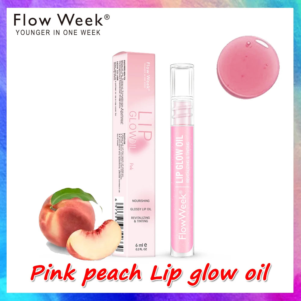 FlowWeek Lip Gloss Moisturizing Lip Plumper Gloss Universal Lip Luminizer Long Lasting Glitter Liquid Lipstick 3Colors - Seprincess