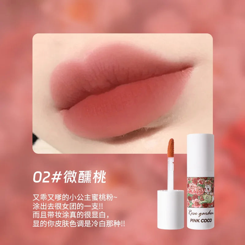 Soft Mist Lip Glaze Lip Mud Matte Velvet Lipstick Nude Brown Lips Tint Mud Makeup Sexy Red Lip Glaze Tint Women Korean Cosmetics - Seprincess