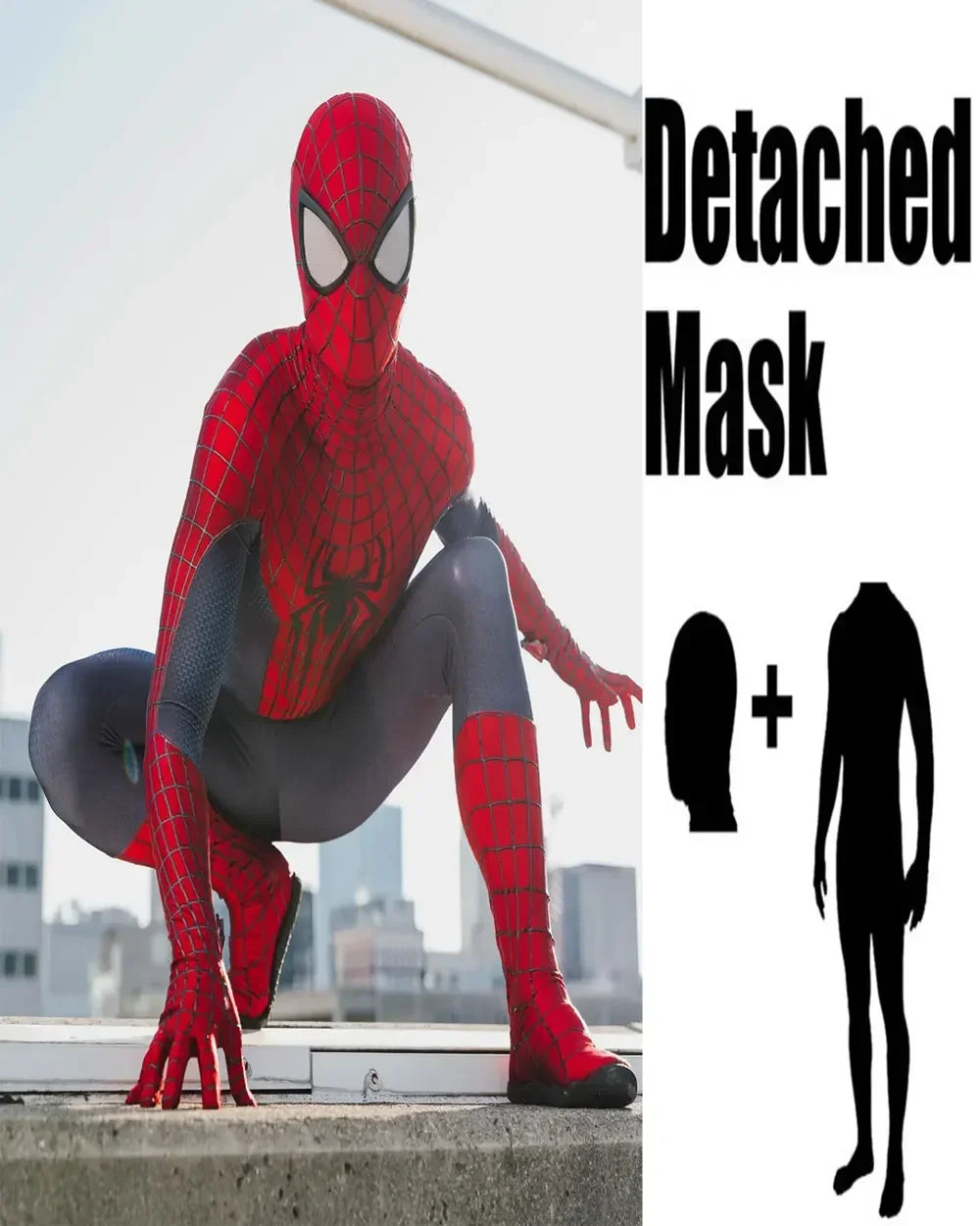 Halloween Men TASM Spiderman Cosplay Costume Superhero Zentai Suit Adults Kids Boys Male Full Bodysuit Jumpsuit - Seprincess