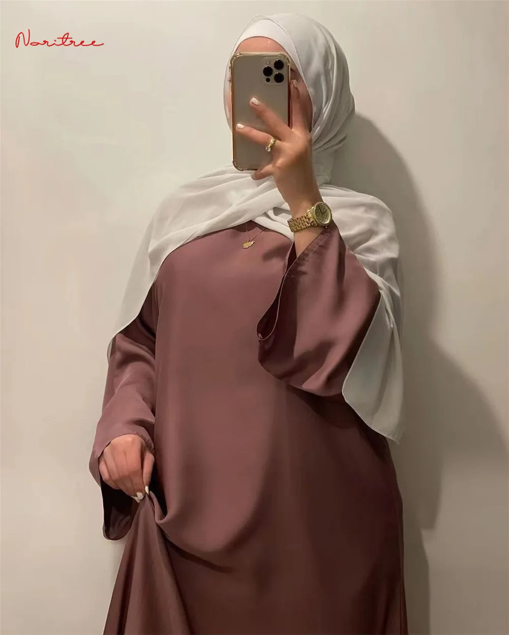 Fashion Satin Sliky Djellaba Muslim Dress Dubai Full Length Flare Sleeve Soft Shiny Abaya Dubai Turkey Muslim Islam Robe WY921 - Seprincess