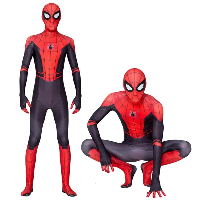 High Quality Superhero Spidermans Costume Bodysuit For Adult Spandex Zentai Halloween Party Cosplay Jumpsuit 3D Style - Seprincess