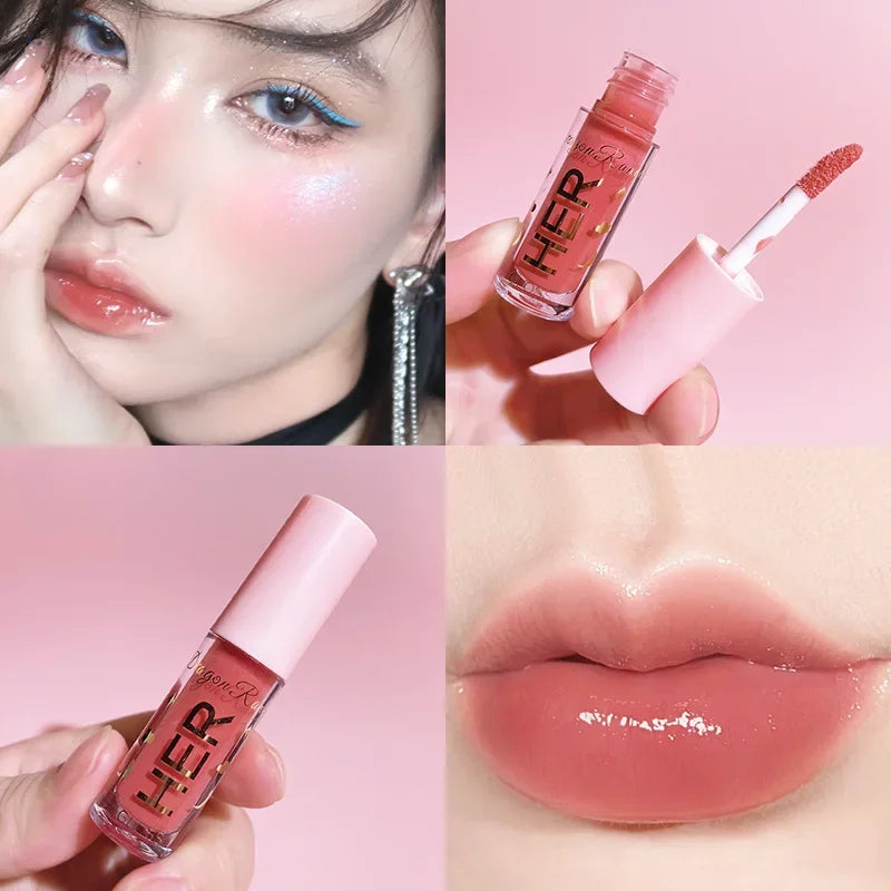 Moisturizing Glitter Lip Gloss Long Lasting Sexy Plumper Pearl Jelly Liquid Lipstick Shiny Mirror Lips Tint Lips Makeup Cosmetic - Seprincess