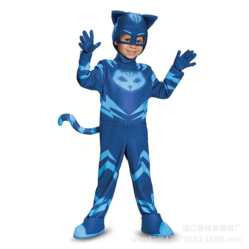 cosplay Blue Pajama Boys Girls Anime Hero Costume with Mask Cosplay Clothe Suit  Halloween costume Birthday Party  Gift - Seprincess