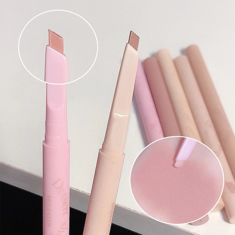 Dessert Lip Liner Automatic rotating waterproof lasting no color outline lip lipstick pen - Seprincess