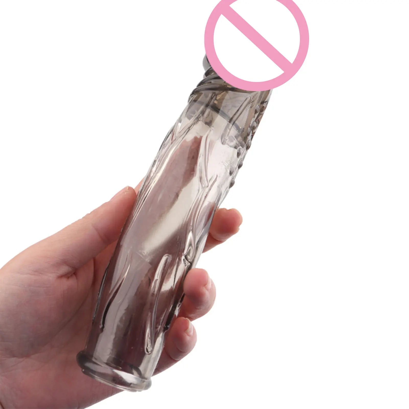 Reusable Penis Enlarger Condoms Ribbed G-Point Sex Toys Passionate Latex Contraceptives Sex Goods for Men Delay Ejaculation 18+ - Seprincess