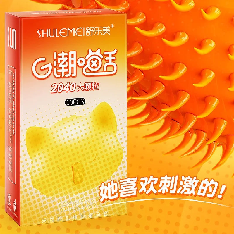 G Spot Condom With Tendrils Sex Toys For Adult Men Dense Dotted Rubber Condoms High Sensitive Erotic Product For Couple Sex Shop - Seprincess