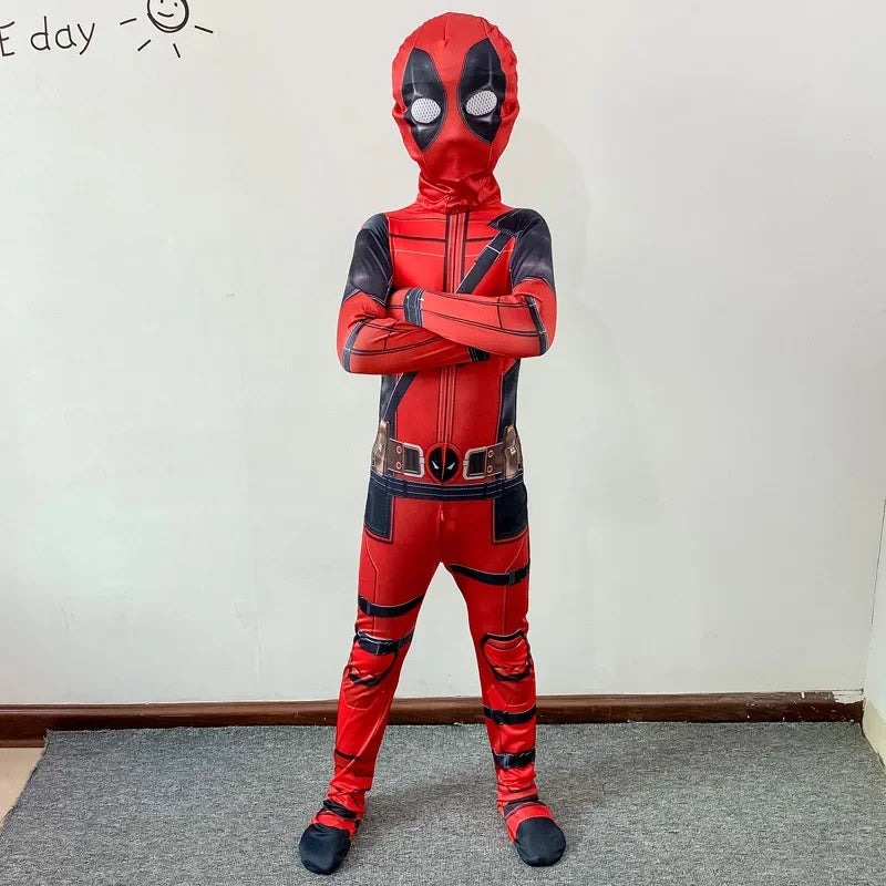 Deadpool Bodyguard Bodysuit Halloween Costume Children's Deadpool Cosplay Costume Adult Set - Seprincess