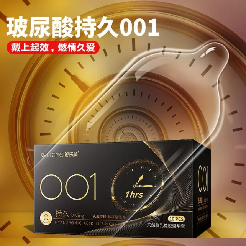 OLO ULTRA THIN CONDOM 0.01 Feeling Penis Sleeve Hyaluronic Acids Rubber latex Ejaculation Delay dotted Condoms intimate sex toy