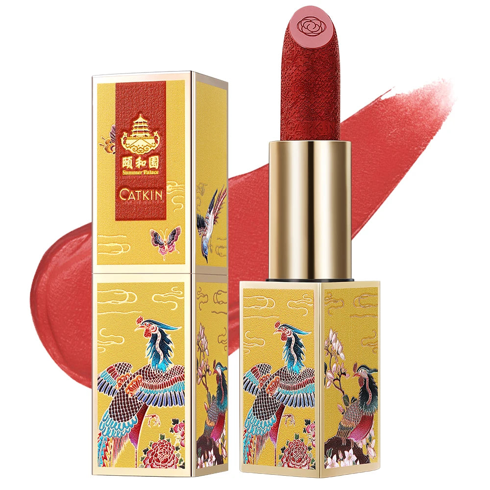 CATKIN Summer Palace Lipsticks Semi-Matte Lipstick Long Lasting for 24H，Lightweight Soft and Ultra Hydrating Lipsticks - Seprincess