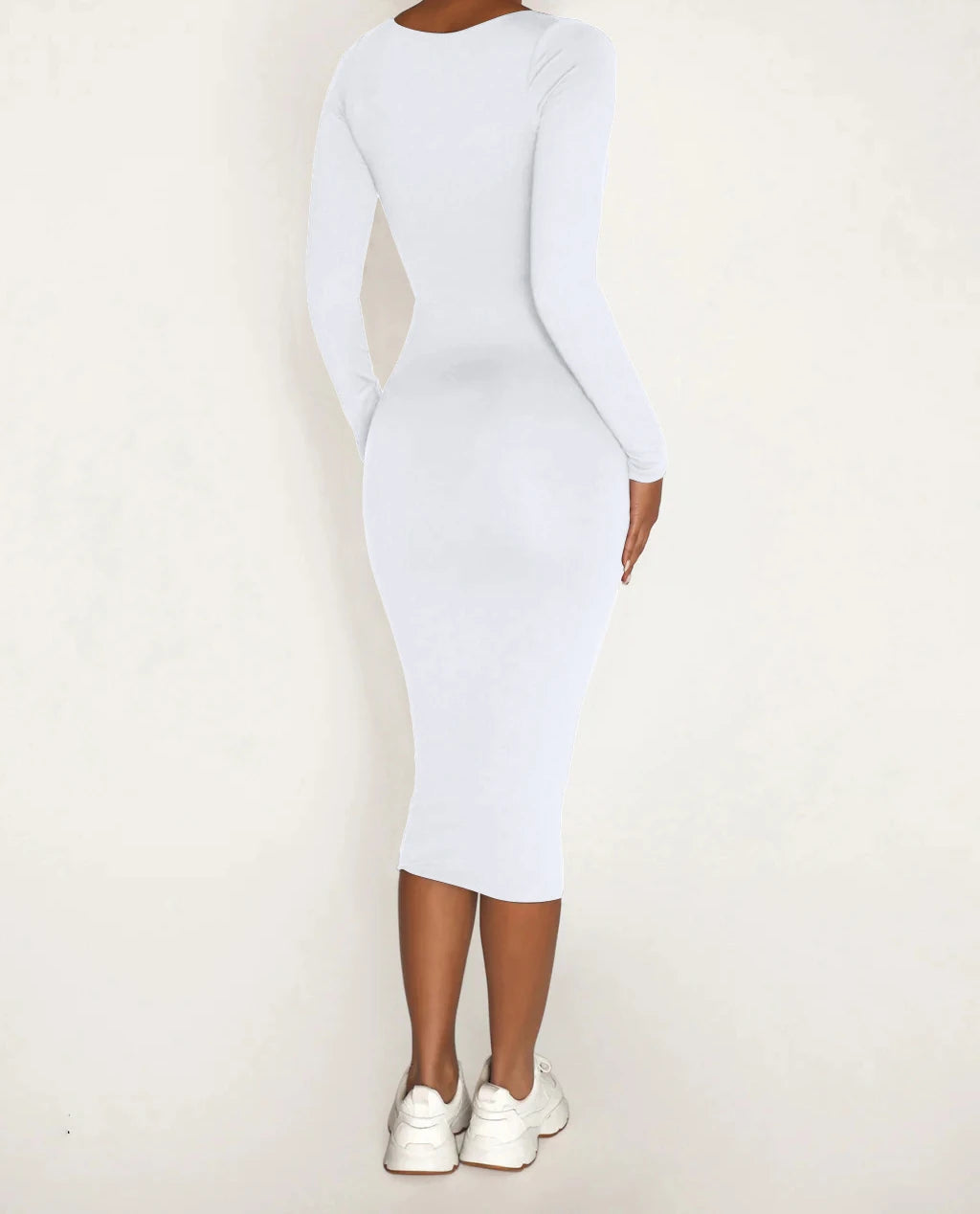 Long Sleeve Bodycon Women's Dress Sexy Party Bandage Long Dresses Thick Differentcolor