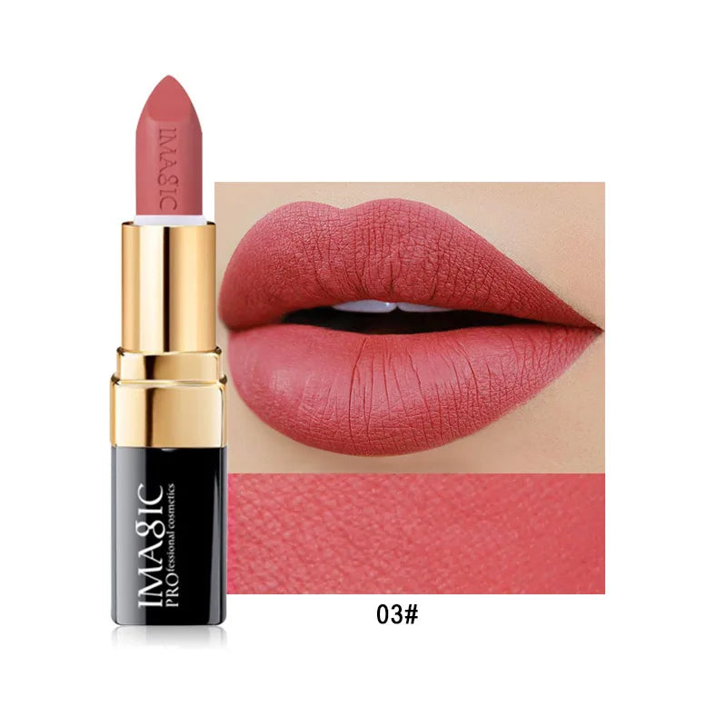 IMAGIC Lipstick Moisturizer Lips Smooth Lip Stick Long Lasting Charming Lip Lipstick Cosmetic Beauty Makeup 12 Colors