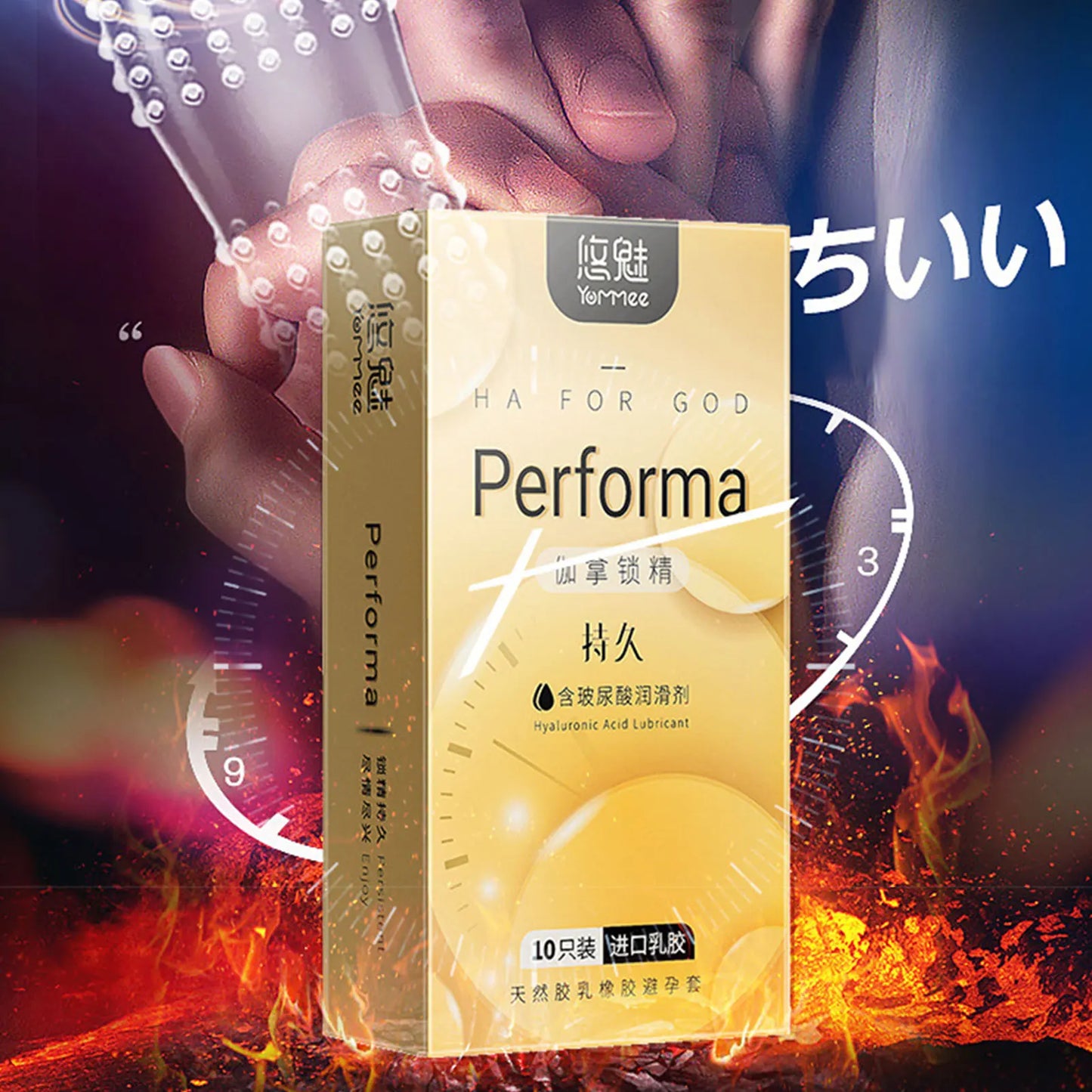 Fama latex condom for men delay ejaculation sex toy ultra thin Spike dotted penis sleeve cock Lubricated Condoms adults 18+ - Seprincess