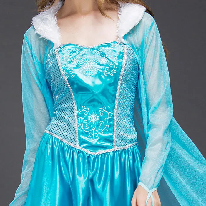 Snow Elsa Princess Elsa Dress Adult European and American Halloween Cosplay Stage Costumes - Seprincess