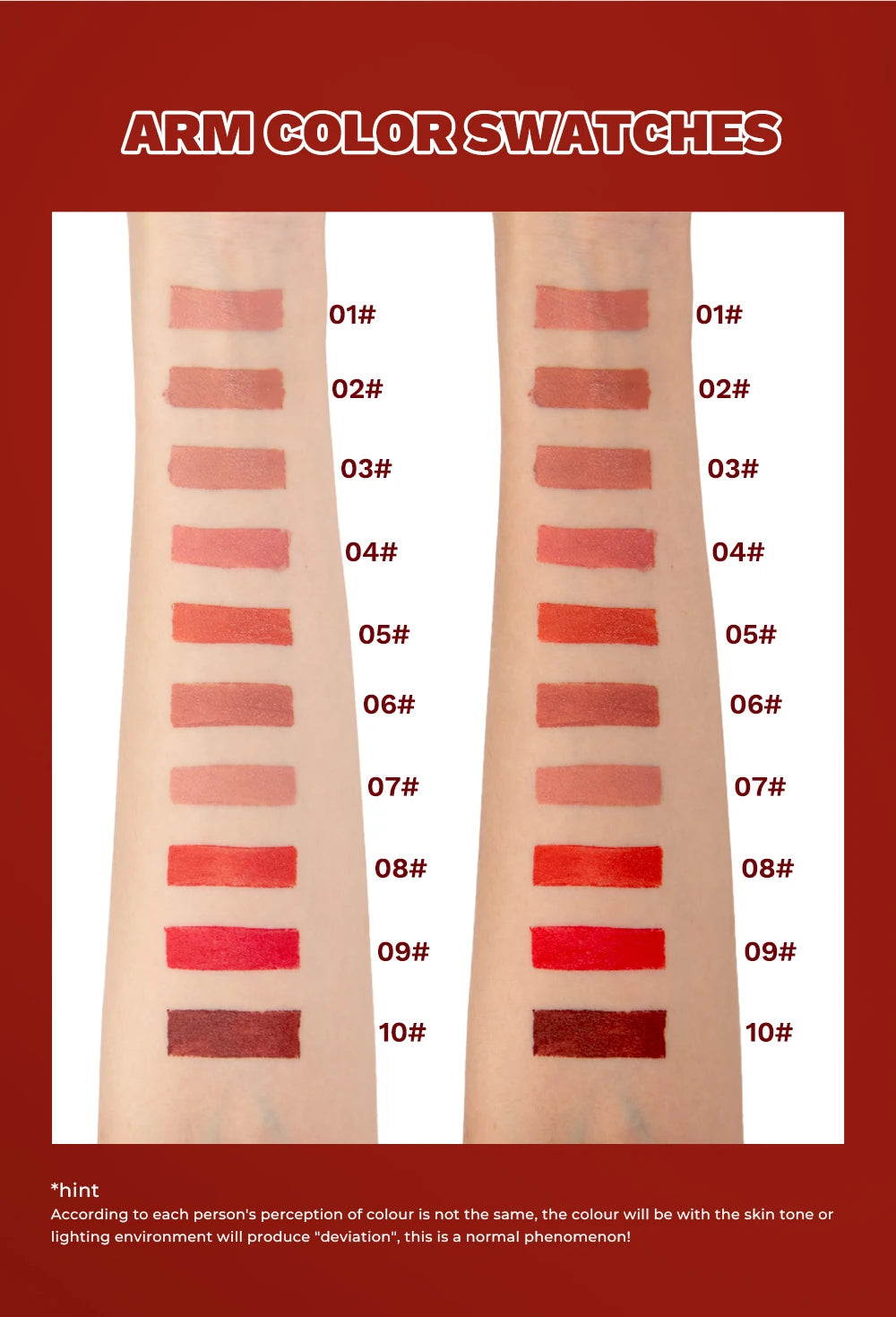 QIBEST Matte Lipstick Long Lasting Velvet Mist Nude Brown Lipstick Non-Stick Cup Classic Highly Pigmented Red Lip Stain Cosmetic - Seprincess