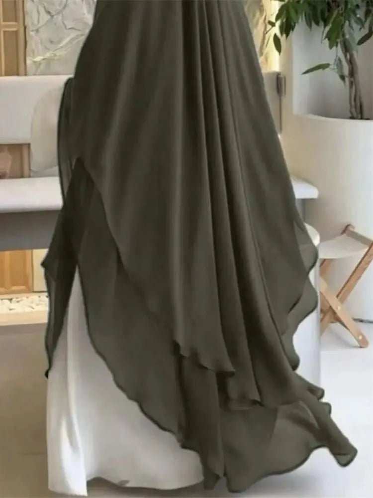 Ramadan Khimar Abaya Saudi Arabia Turkey Islam Muslim Hijab Dress Prayer Clothes Abayas For Women Kebaya Robe Femme Musulmane - Seprincess