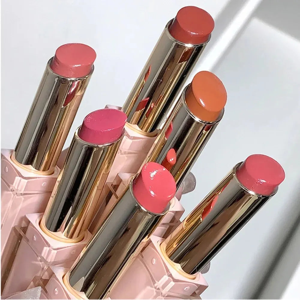 Silky Glossy Lipstick Gege Bear Pump Lips Moisture Water Bomb Comfortable Ultra Sheen Non-Stick Cup Lip Balm - Seprincess