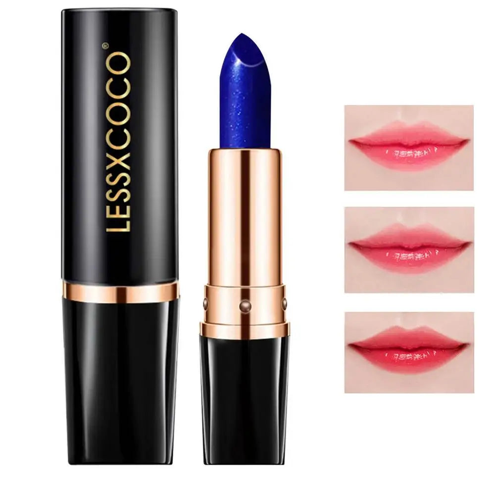 Color Changing Lipstick Magical Blue Lipstick Color Change Lipstick Moisturizing Non-stick Cup Waterproof Lip Gloss For Women - Seprincess