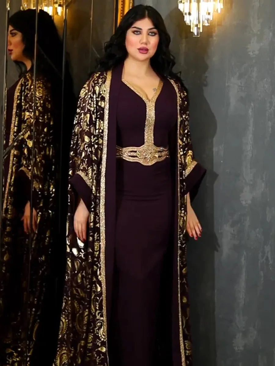 Abayas For Women Dubai Luxury 2024 African Muslim Fashion Dress Caftan Marocain Evening Party Dresses Robe Djellaba Femme - Seprincess