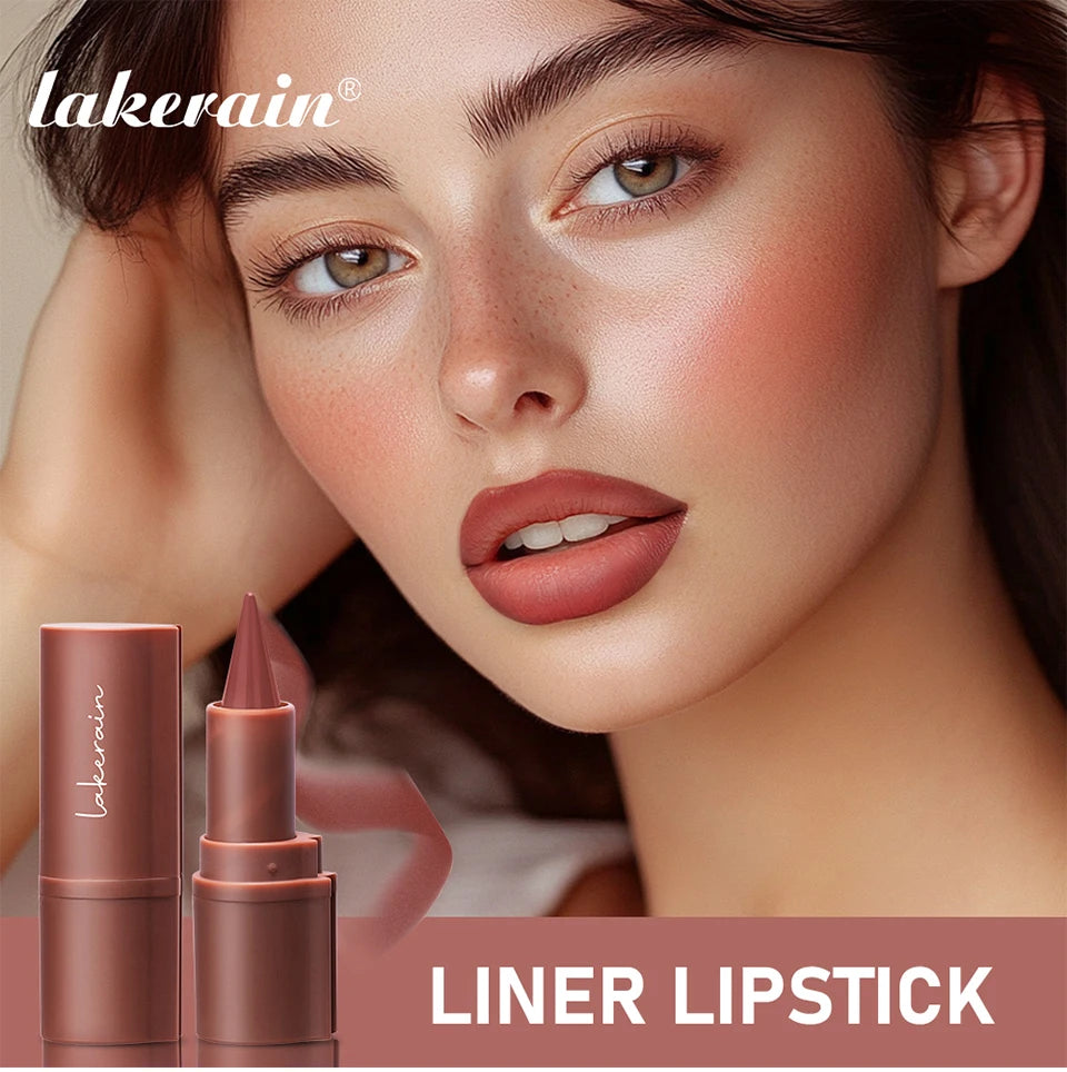 Matte Liner Lipstick Pen Gradient Lip Liner Red Brown Lipsticks Pencil Lasting Waterproof Lip Stick Sexy Women Lip Cosmetics - Seprincess