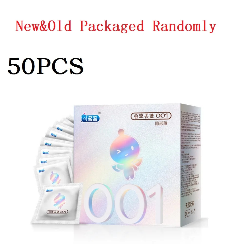 100/50pcs Hyaluronic Acid Condoms For Men Couples Ultra Thin Penis Sleeves Sex Toys Safer Condoms Sexshop Products condones caja - Seprincess