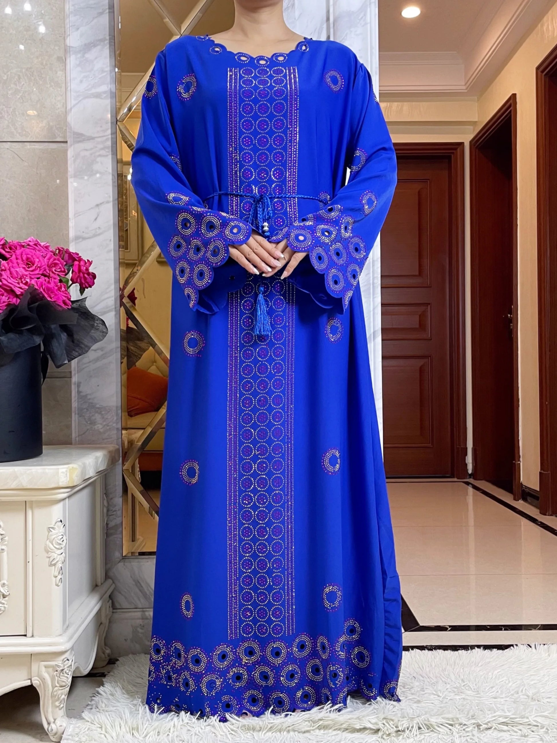 2024 Autumn Women Elegant Dresses Dubai Party Outfits Long Sleeve  Dashiki Muslim Women High-grade Comfort Fabric African Abaya - Seprincess