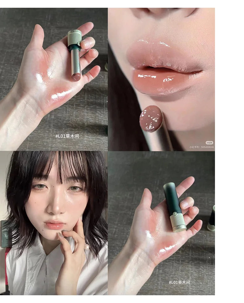 Girlcult Peach Series Mirror Lipstick Water Gloss Lip Gloss Bright Surface Lasting Film Moisturizing Doodle Lips - Seprincess