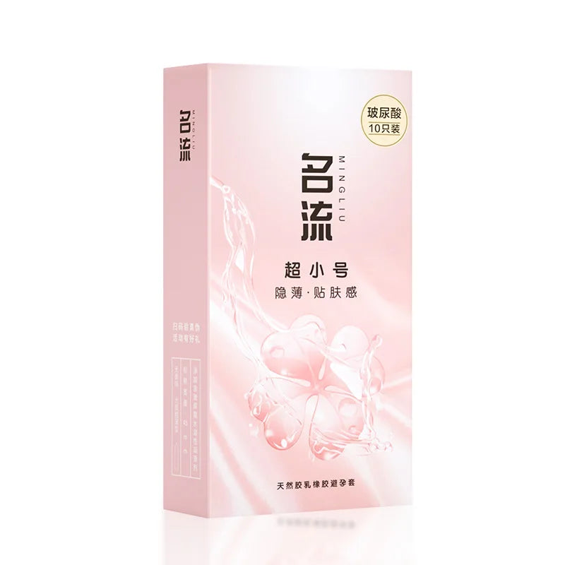 Ultra Thin Condom for Men 45mm Natural Latex Penis Sleeves 10pcs Hyaluronic Acid Lubricant Condoms Sex Toys Safe Contraception - Seprincess