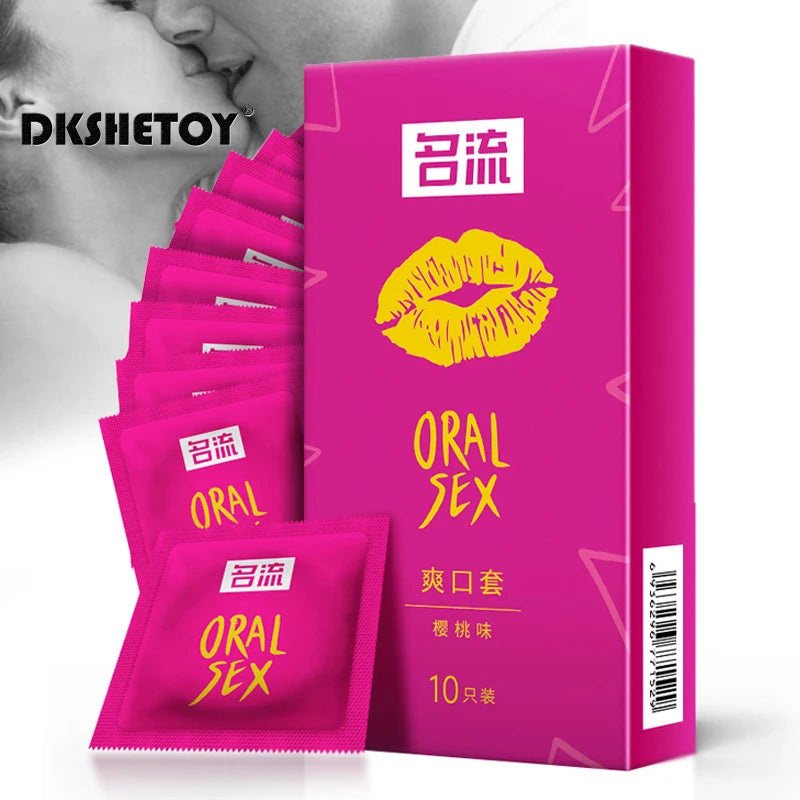 Blowjob Oral Sex Condom adult sex toys 52mm Standard Fit Personage condoms natural latex rubber cock Penis cove sleeve pleasure - Seprincess