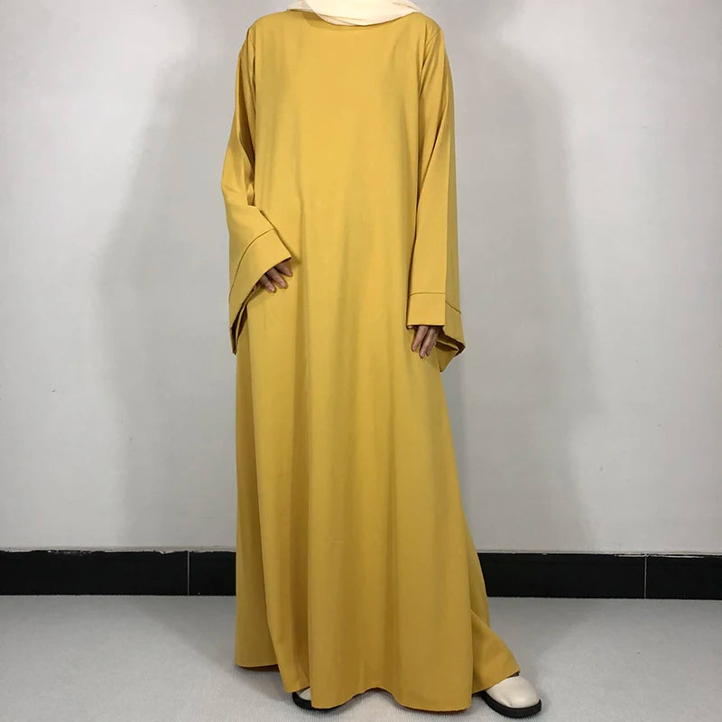 15 Colors Basic Plain Nida Abaya With Free Belt High Quality Muslim Women Modest Simple Dress EID Ramadan Islamic Clothing