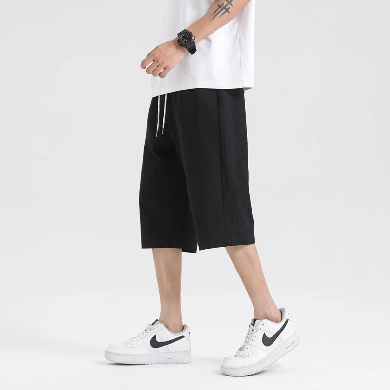 Men's Pants Summer Capris Loose Fitting Version Fashionable Comfortable  Shorts for Men