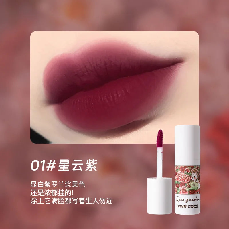 Soft Mist Lip Glaze Lip Mud Matte Velvet Lipstick Nude Brown Lips Tint Mud Makeup Sexy Red Lip Glaze Tint Women Korean Cosmetics - Seprincess