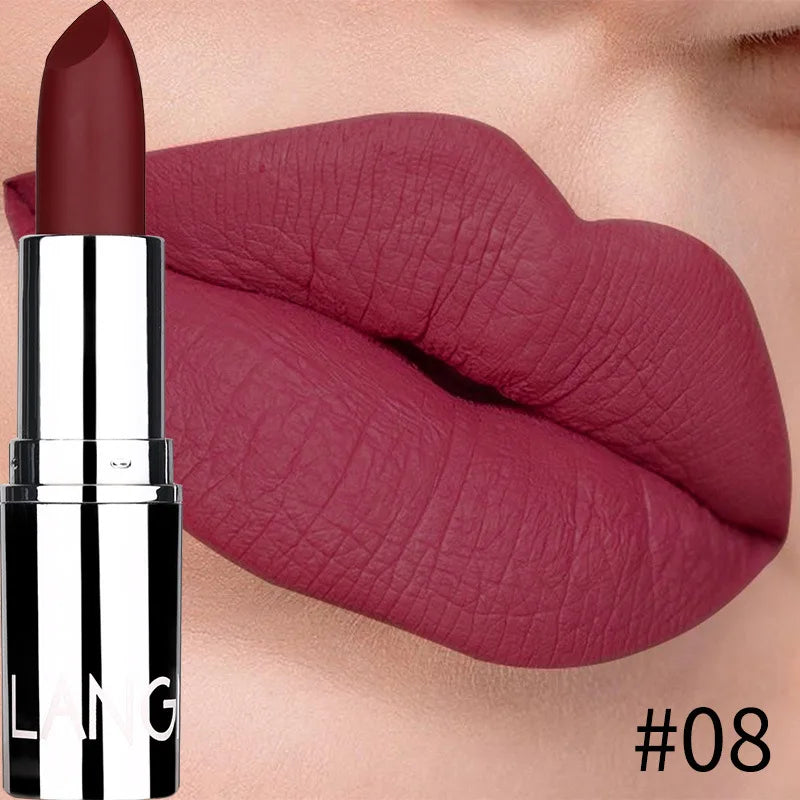 Nude Matte Lipstick Waterproof Long Lasting Non-stick Cup Lip Stick Not Fading Sexy Red Pink Velvet Lipsticks Makeup Cosmetics - Seprincess