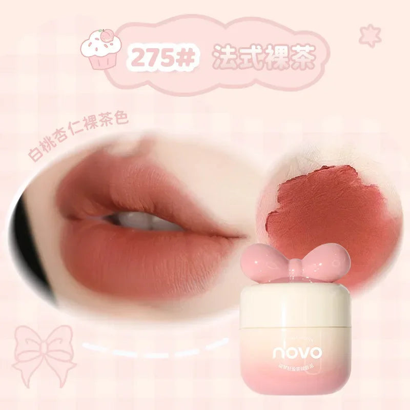 Moist Crystal Jelly Lip Gloss Mirror Water Lipstick Cute Mushroom Shape Lip Makeup Waterproof Lasting Pumpkin Peach Lip Tint - Seprincess