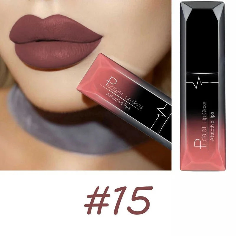 Best Lip Makeup 17 Color Sexy Matte Long Lasting Lipgloss Liquid Lipstick Lip Cream - Seprincess